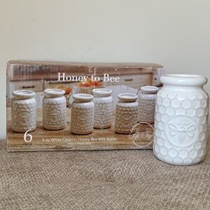 Ceramic Honeybee Bottles Set
